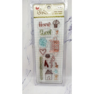 Cozy Things Home and Hearts Love Elsie Jack and Abby Clear Stamps